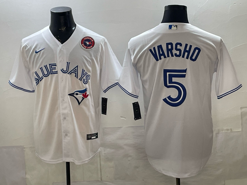 Men 2026 Toronto Blue Jays #5 Varsho white Game Nike MLB Jersey 2026003